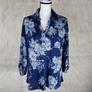 Christopher & Banks Floral Top